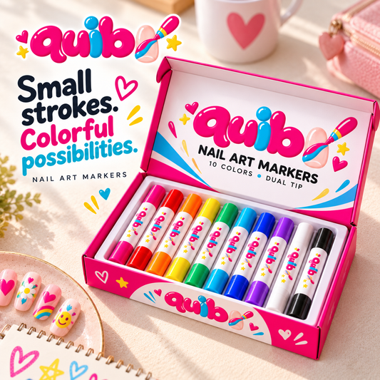 Quibo™ Dual-Tip Nail Art Markers